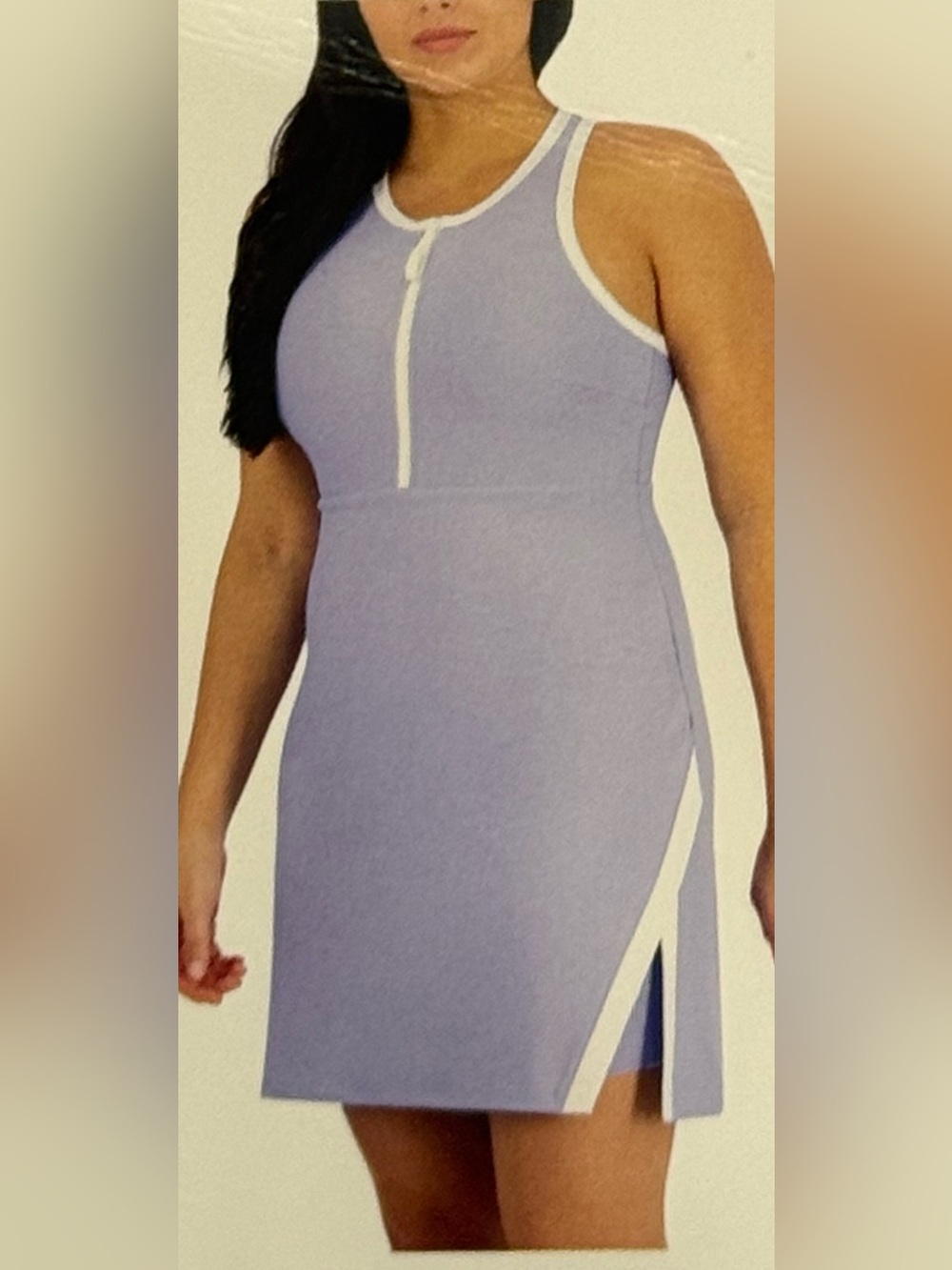 NWT. Sage Collection athletic dress with built in shorts. Size large.